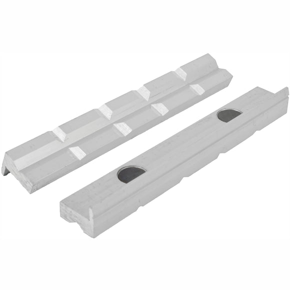 Image of a Tork Craft Vice Jaws Magnetic Aluminium 200mm X 32mm 2pc Prism Face