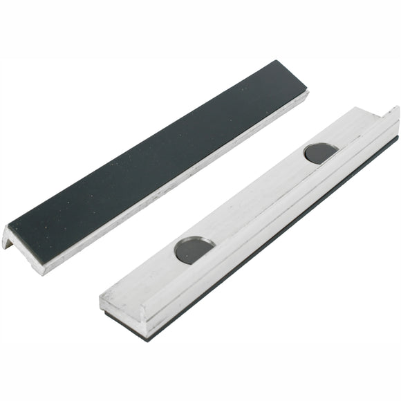 Image of a Tork Craft Vice Jaws Magnetic Aluminium 200mm X 32mm 2pc Rubber Face