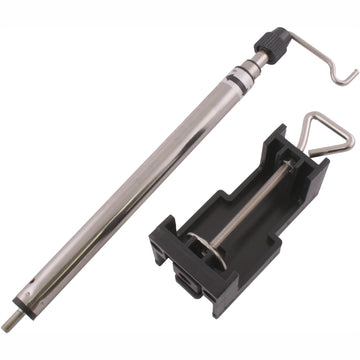 Image of a Tork Craft Mini Rotary Tool Hanging Stand Telescopic Hanging Hook With Desk Clamp