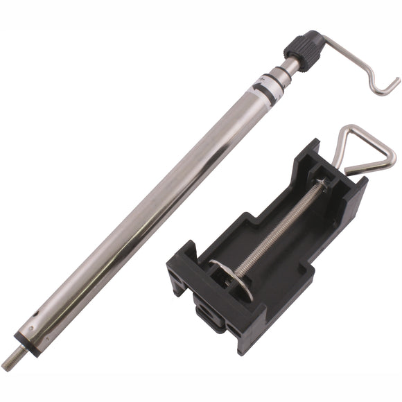 Image of a Tork Craft Mini Rotary Tool Hanging Stand Telescopic Hanging Hook With Desk Clamp