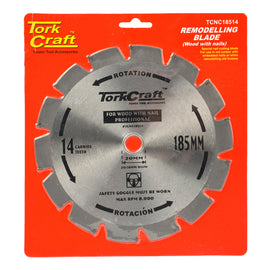 Image of a Tork Craft Blade TCT Nail Cutting 185x14t 20-16mm