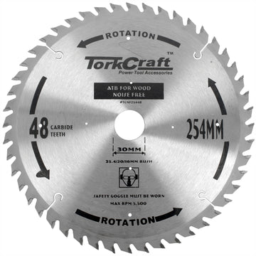 Image of a Tork Craft Blade TCT Noise Free 254x48t 30/1/20/16