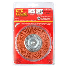 Image of a Tork Craft Nylon Wheel Brush 100 X 6mm TCW