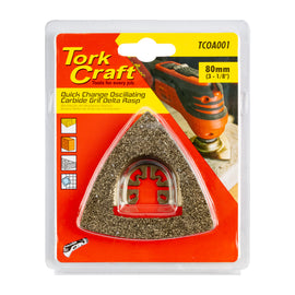 Image of a Tork Craft Quick Change Carbide Grit Delta Rasp 80mm(3-1/8')