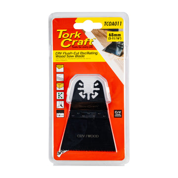 Image of a Tork Craft Quick Change Flush Cut Wood Saw Blade 68mm(2-11/16')14TPI CRV
