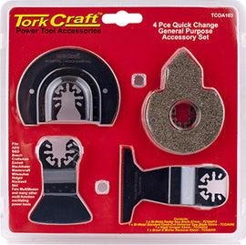 Image of a Tork Craft Quick Change Oscillating General Purpose Accessory Kit 4pc