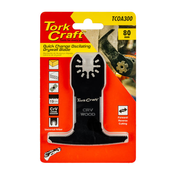 Image of a Tork Craft Oscillating Drywall Blade 82x50x1mm
