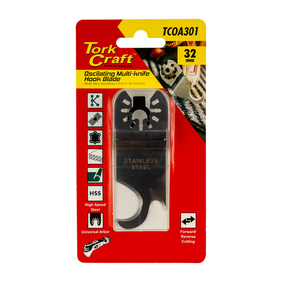 Image of a Tork Craft Oscillating Multi-knife Hook Blade 32mm