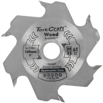 Image of a Tork Craft Blade Biscuit Joiner 100 X 6t 22.0mm TCT