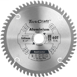 Image of a Tork Craft Blade Contractor Alum 160 X 60t 20/16 Circular Saw TCT