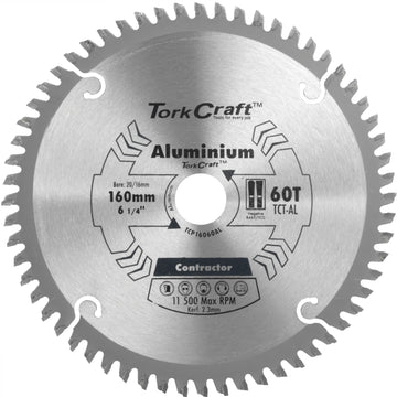 Image of a Tork Craft Blade Contractor Alum 160 X 60t 20/16 Circular Saw TCT