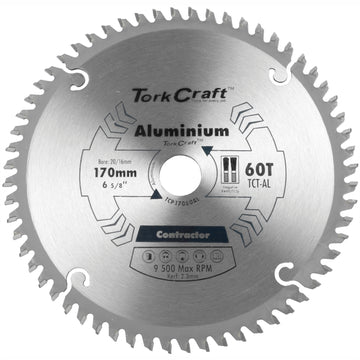 Image of a Tork Craft Blade Contractor Alum 170 X 60t 20/16 Circular Saw TCT