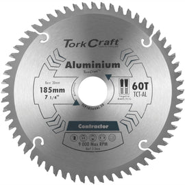 Image of a Tork Craft Blade Contractor Alum 185 X 60t 30 Circular Saw TCT