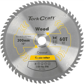 Image of a Tork Craft Blade Contractor 300 X 60t 30/1/20/16 Circular Saw TCT