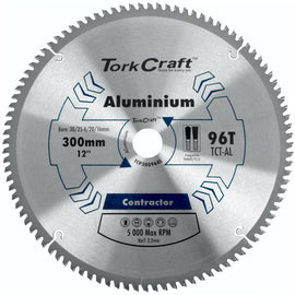 Image of a Tork Craft Blade Contractor Alum 300 X 96t 30/1/20/16 Circular Saw TCT
