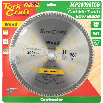 Image of a Tork Craft Blade Contractor 300 X 96t TCG Pos.30/1/16 Circular Saw TCT