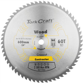 Image of a Tork Craft TCT Saw Blade 600x60t 4mm Kerf 40/30/1/20/16