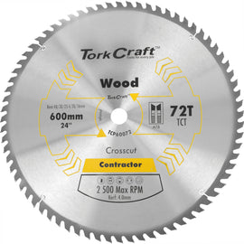Image of a Tork Craft TCT Saw Blade Rip & Cross 600x72t 40/30/25.4/20/16
