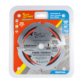 Image of a Tork Craft Saw Blade PCD 165mm X 4t X20/16mm Fibre Cem. Mdf Chipboard