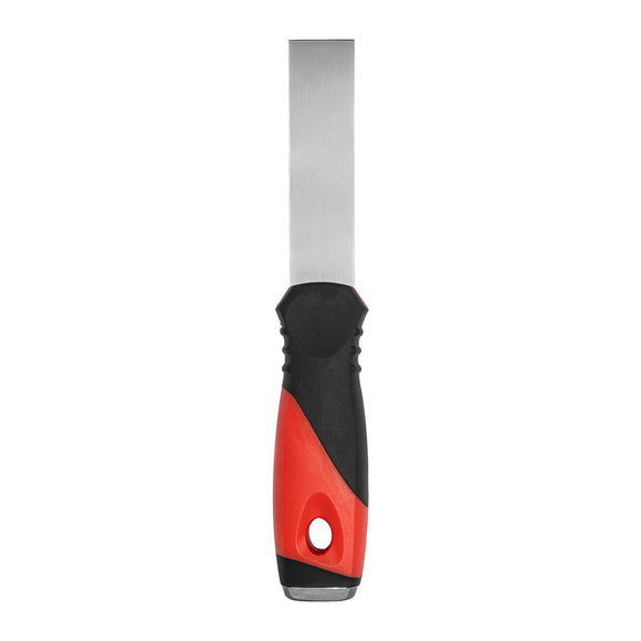 Image of a Tork Craft Putty Knife 25mm Stainless Steel Blade Soft Grip Steel Cap