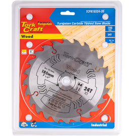 Image of a Tork Craft Blade TCT 185 X 24t 20/16 ATB Positive Profesional Industrial