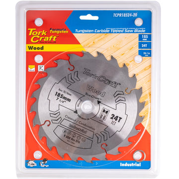 Image of a Tork Craft Blade TCT 185 X 24t 20/16 ATB Positive Profesional Industrial