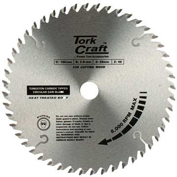 Image of a Tork Craft Blade TCT 190 X 48t 30/20/16 TCG Positive Profesional Industrial