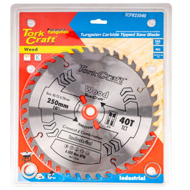 Image of a Tork Craft Blade TCT 250 X 40t 30/1/20 ATB Positive Profesional Industrial
