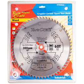 Image of a Tork Craft Blade TCT 300 X 60t 30/1/20 ATB Positive Profesional Industrial