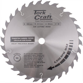 Image of a Tork Craft Blade TCT 350 X 30t 30/1 Profesional Industrial