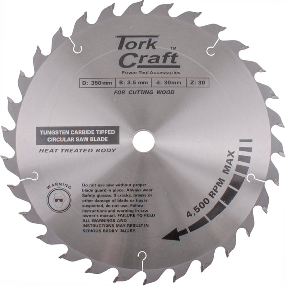 Image of a Tork Craft Blade TCT 350 X 30t 30/1 Profesional Industrial