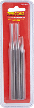 Image of a Tork Craft Tork Craft Long Pin Punch Set 3pc