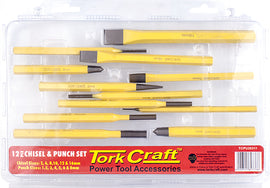 Image of a Tork Craft Tork Craft Chisel And Punch Set 12pc