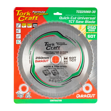 Image of a Tork Craft Universal Quick Cut TCT Blade 250x60t 30-20-16