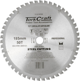 Image of a Tork Craft TCT Blade Steel Cutting 185x50t 20/16