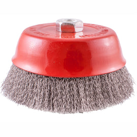 Image of a Tork Craft Wire Cup Brush 150 X M14 Crimped Stainless Steel TCW