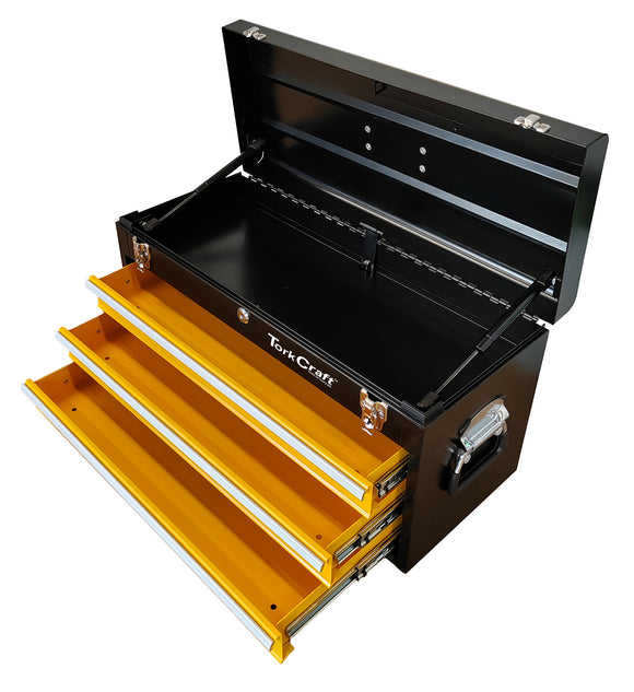 Image of a Tork Craft Top Box Empty 3 Drawer & Top Tray 600x250x320mm Track Box 2.0 Tool Box