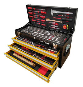 Image of a Tork Craft Top Box 127pc 3 Drawer & Top Tray 600x250x320mm Trackbox 2.0 Tool Box