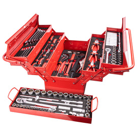Image of a Tork Craft Mechanics Cantilever Tool Box 172pc 6 X Tray 470 X220x230mm