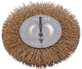 Image of a Tork Craft Wire Wheel Brush 100mm X 6mm Shaft Blister