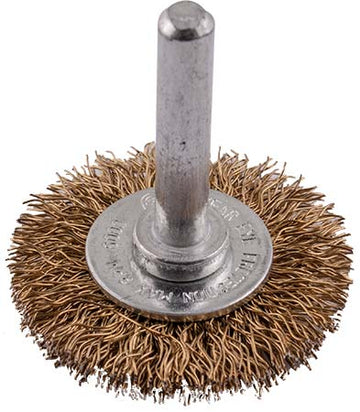 Image of a Tork Craft Wire Wheel Brush 38mm X 6mm Shaft Blister