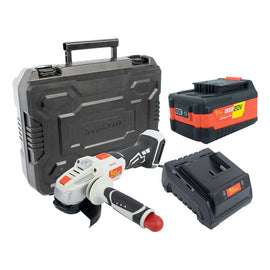 Image of a Tork Craft Angle Grinder 20v 115mm + Std. Charger. & 4.0Ah Battery