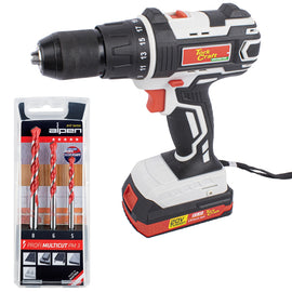Image of a Tork Craft Impact Driver TC20030 With Multicut Drill Set Alp PM3