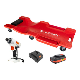 Image of a Tork Craft Impact Driver 110nm 2.Ah Battery Std Charger Plastic Creeper