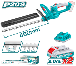 Total Cordless Hedge Trimmer 20V 460mm THTLI20461