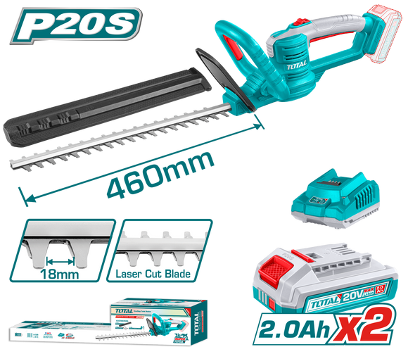 Total Cordless Hedge Trimmer 20V 460mm THTLI20461