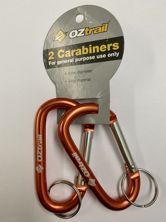 image of OZtrail Carabiner 8mm Pack of 2