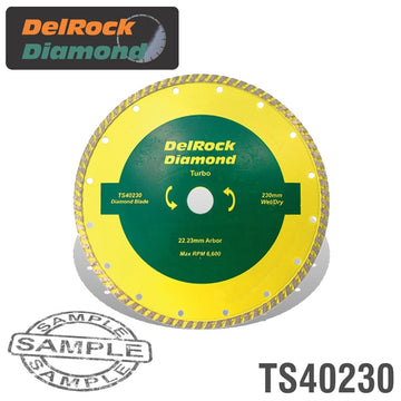 Image of a DIAMOND BLADE 230MM TURBO DELROCK