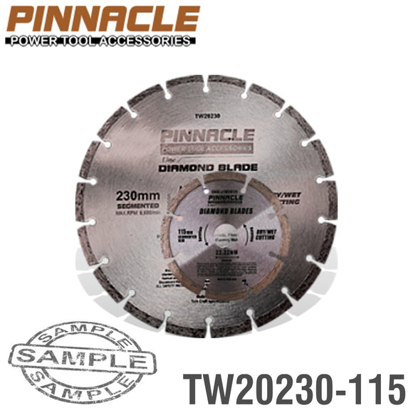 Image of a DIAMOND BLADE 230MMX22.22MM+115MMX22.2MM SEGEMENTED