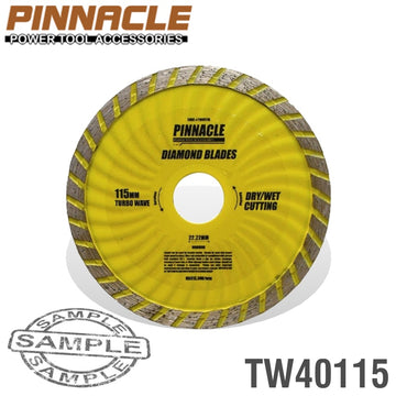Image of a DIAMOND BLADE TURBO WAVE 115MM X 22.22 PINNACLE